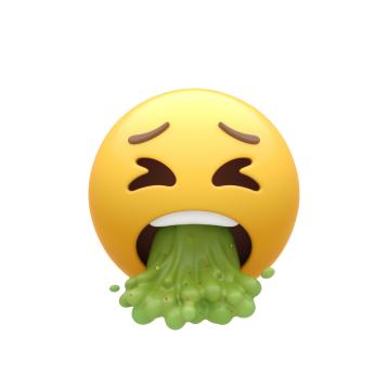 嘔吐笑臉